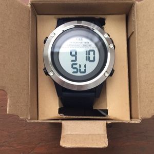 New navy blue watch water resistant.